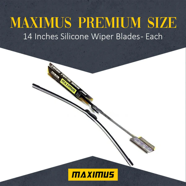 Maximus Premium Size 14 Inches Silicone Wiper Blades – Each